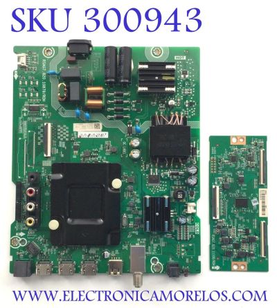 KIT DE TARJETAS PARA TV HISENSE / NUMERO DE PARTE MAIN FUENTE 285333 / RSAG7-820-10879/ROH / 50A53FUG / 285349 NUMERO DE PARTE T-CON 289320 / RSAG7.82011100/ROH / PANEL HD500Y1U51-TBL2\S0\GM\ROH / MODELO 50A6GX3 50A53FUG